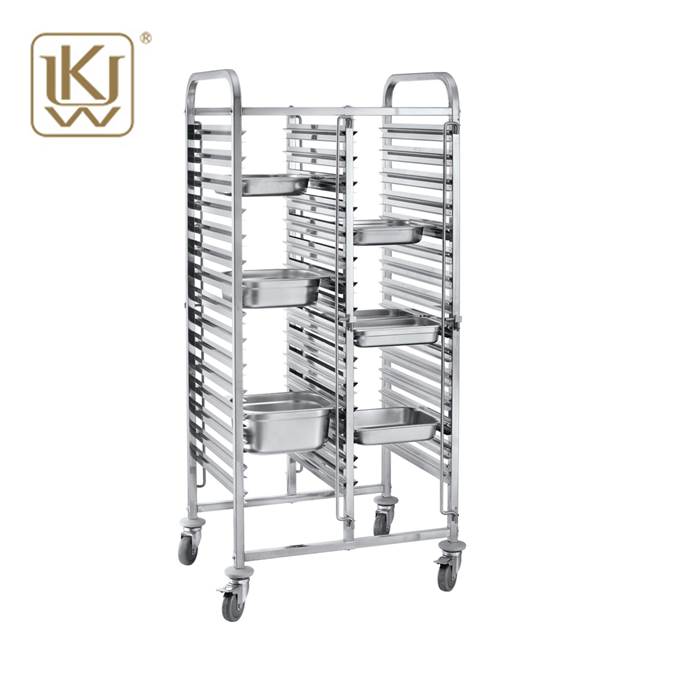 Roestvrij staal Voedsel Tray Trolley