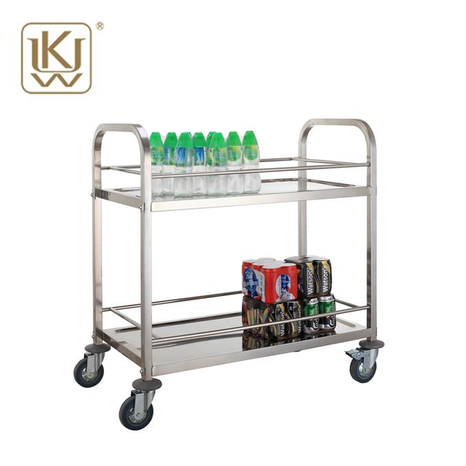 2 Tiers Commerciële Keuken Trolley