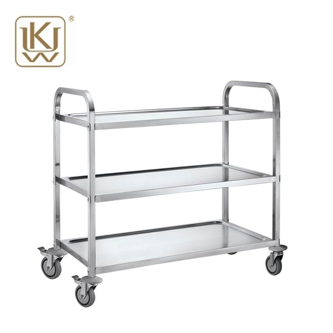 Three Layers Stainless Steel Serving Cart