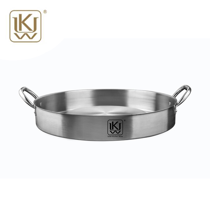 Stainless Steel Convex Frying Pan