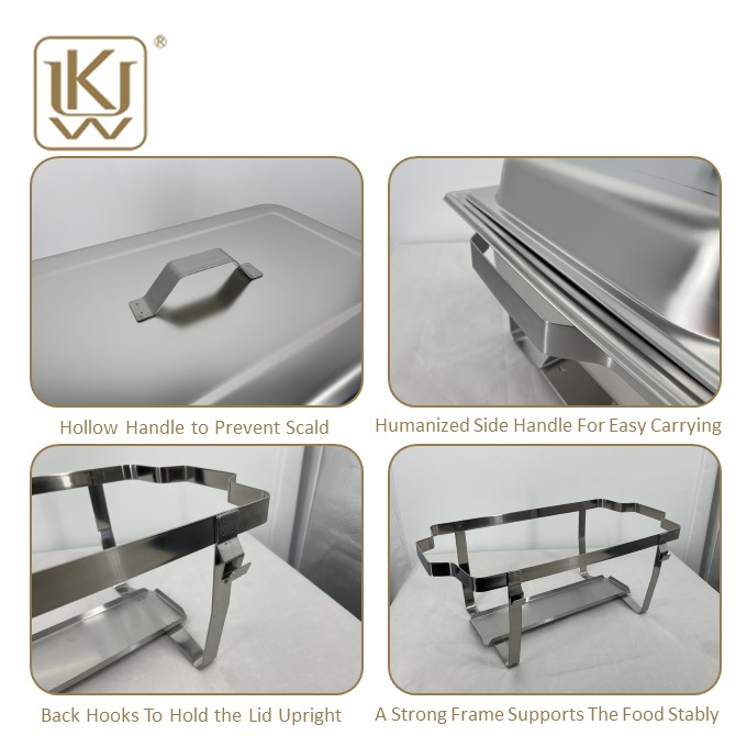 Rectangular Stainless Steel Buffet Chafer