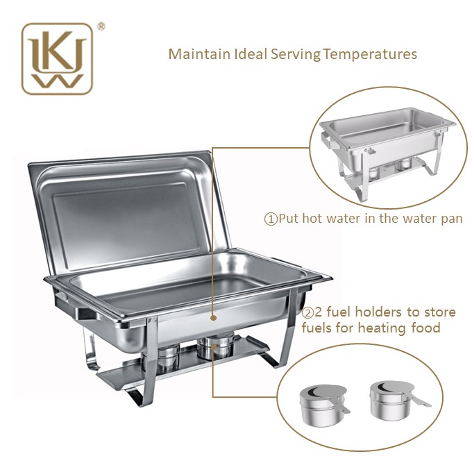 Rectangular Stainless Steel Buffet Chafer