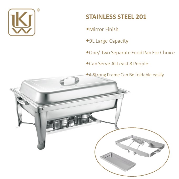 9 Liter Katılabilir Chafing Dish