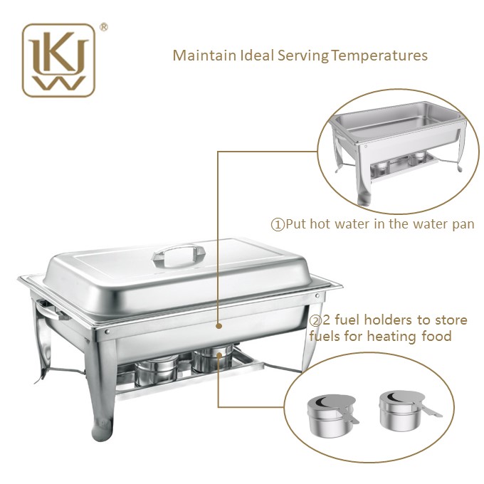 9 Liter Katılabilir Chafing Dish