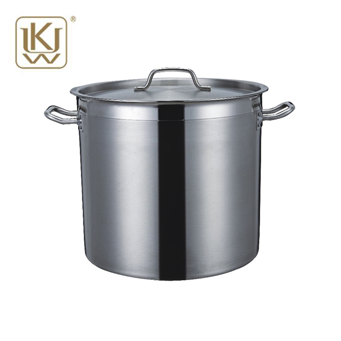 Pot Stok Besi tanpa Stainless with Lid