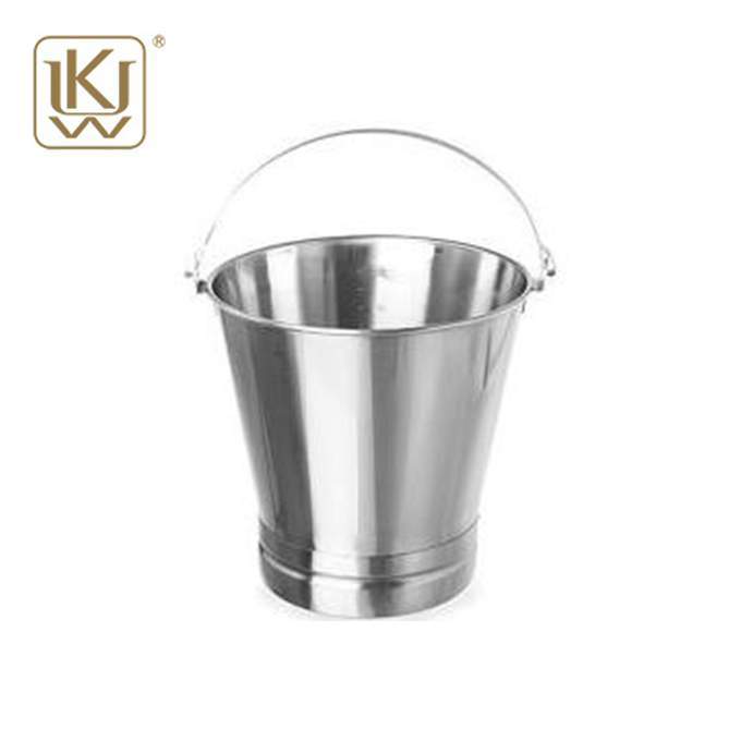 Stainless Steel Ice Bucket with Bottom Base