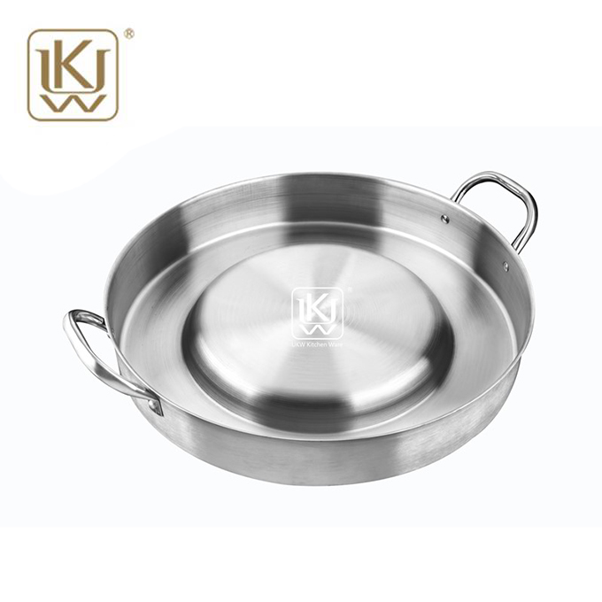 Stainless Steel Convex Frying Pan