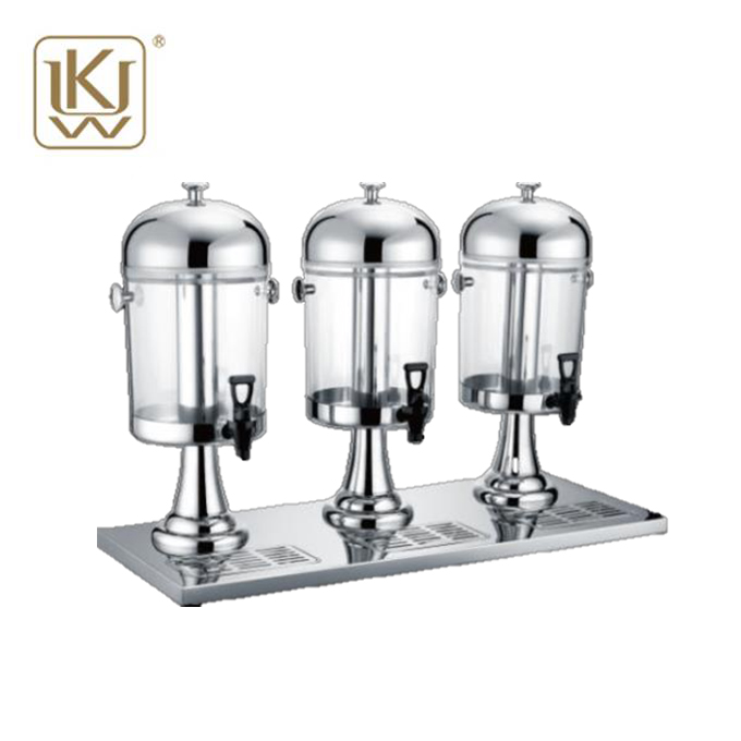 3 Bottles Stainless Steel Beverage Dispenser